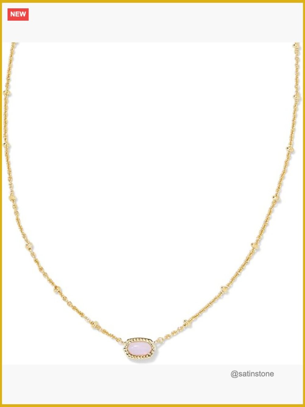 14k Gold-Plated Pendant Necklace with Lobster Clasp